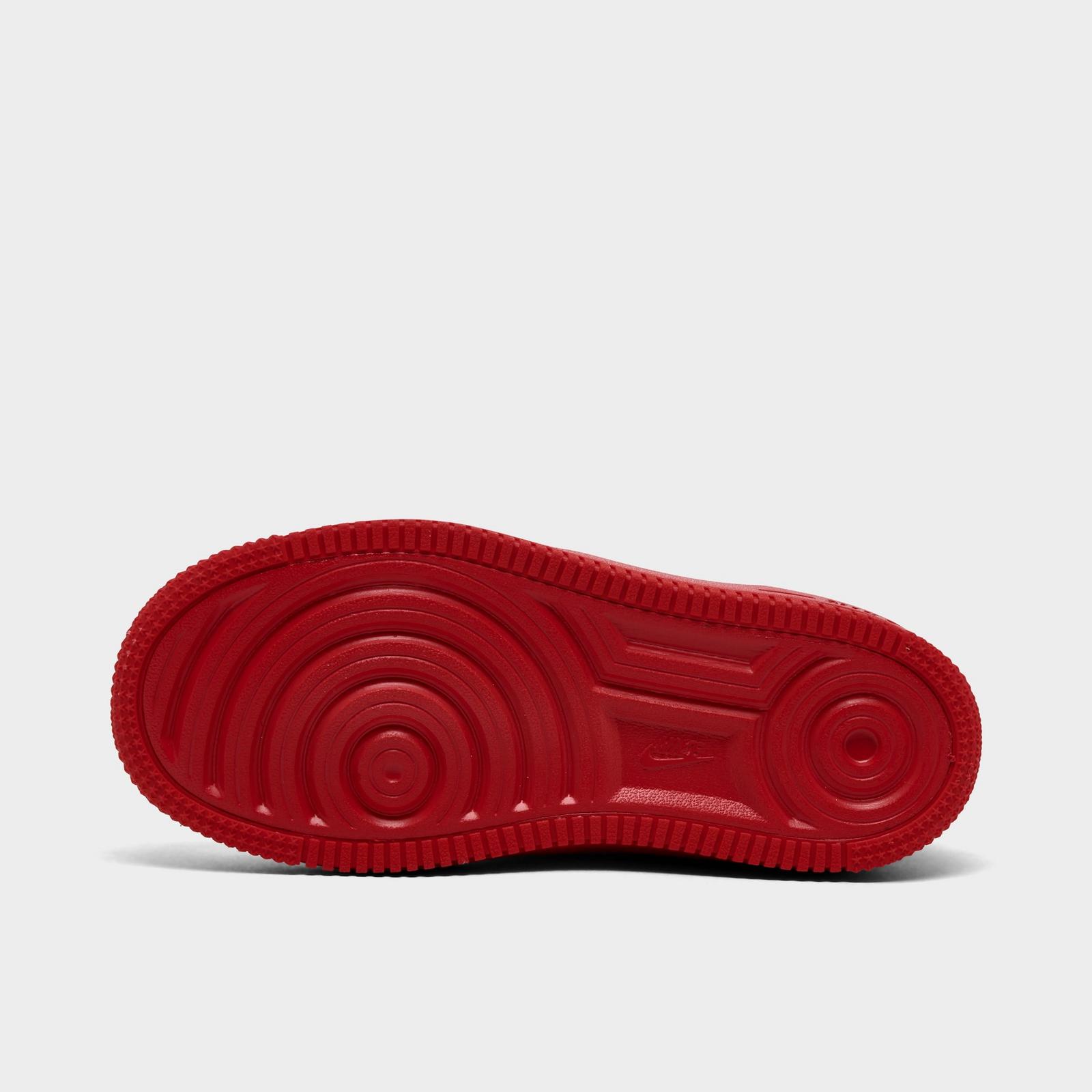Little Kids' Nike Force 1 Casual Shoes - University Red/University Red/Black