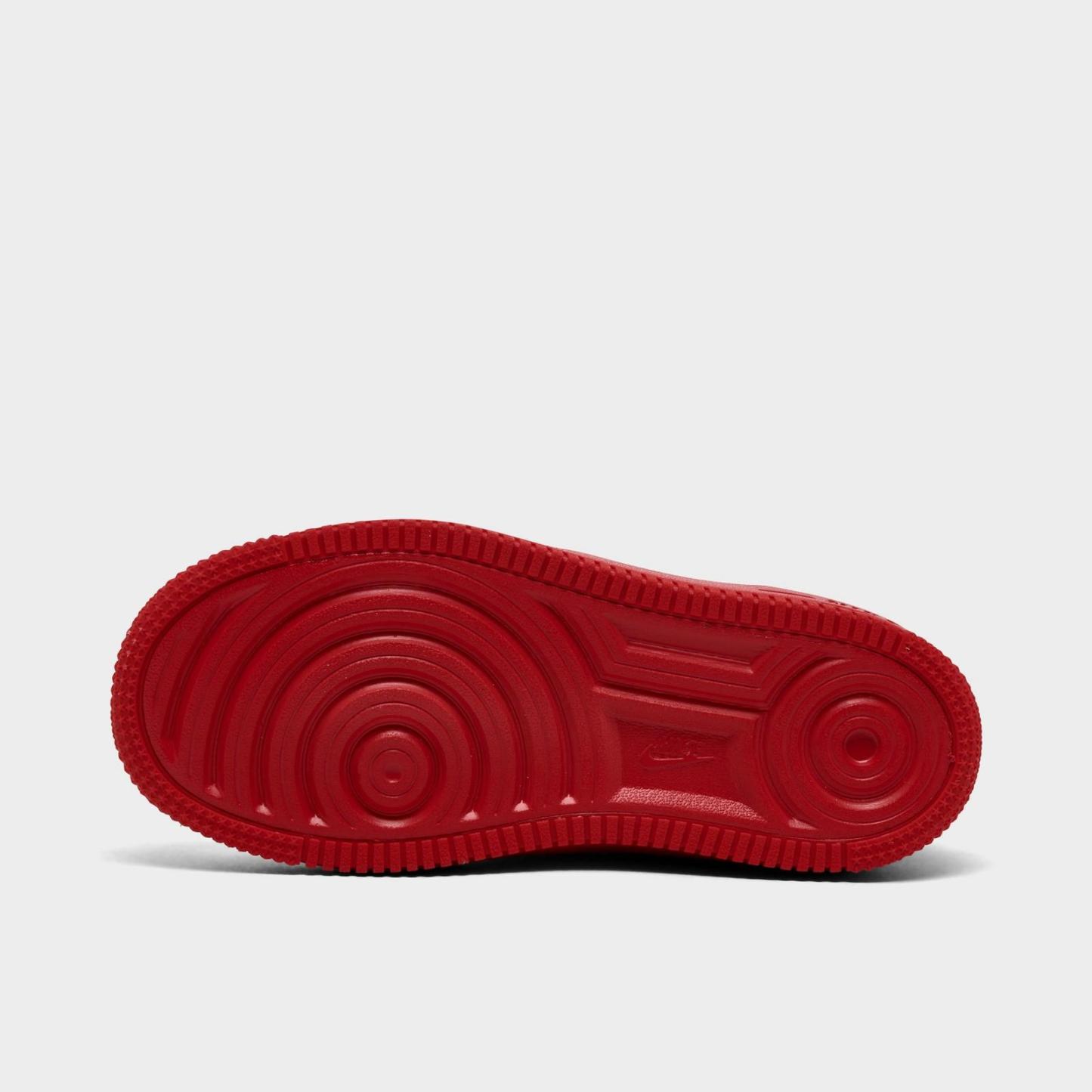 Little Kids' Nike Force 1 Casual Shoes - University Red/University Red/Black