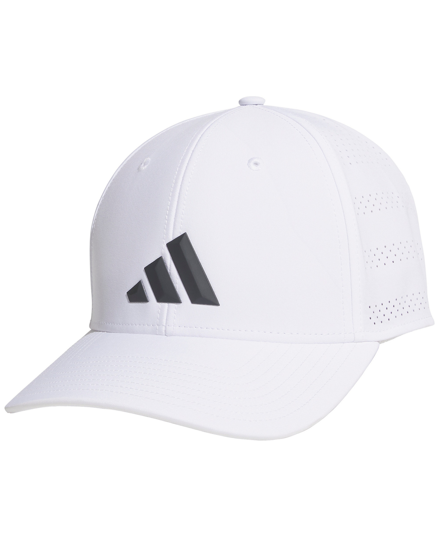 adidas Men's Game Day Stretch-Fit Hat - White