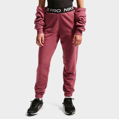 Girls' Big Kids' Nithtke Pro Fleece Dri-FIT Jogger Pants - Pink Smoke/Pink Smoke/Black/White