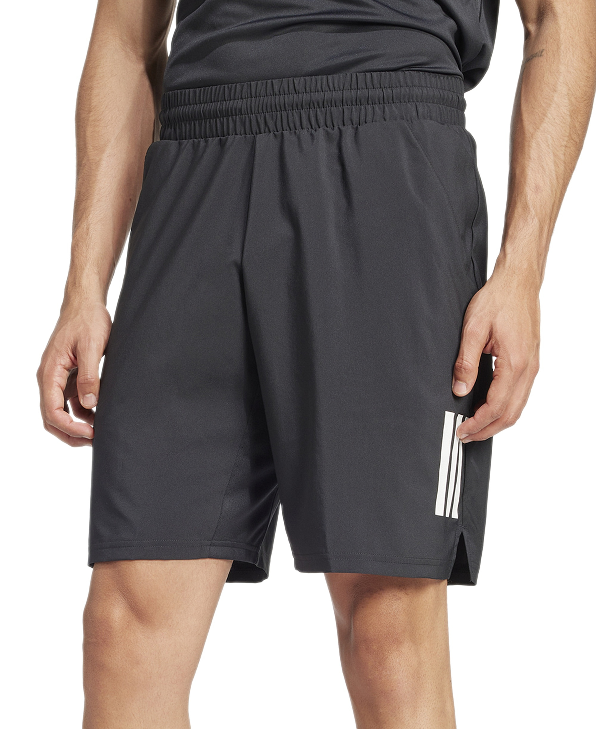 adidas Men's Club Tennis Climacool Three-Stripes 7" Shorts - Black