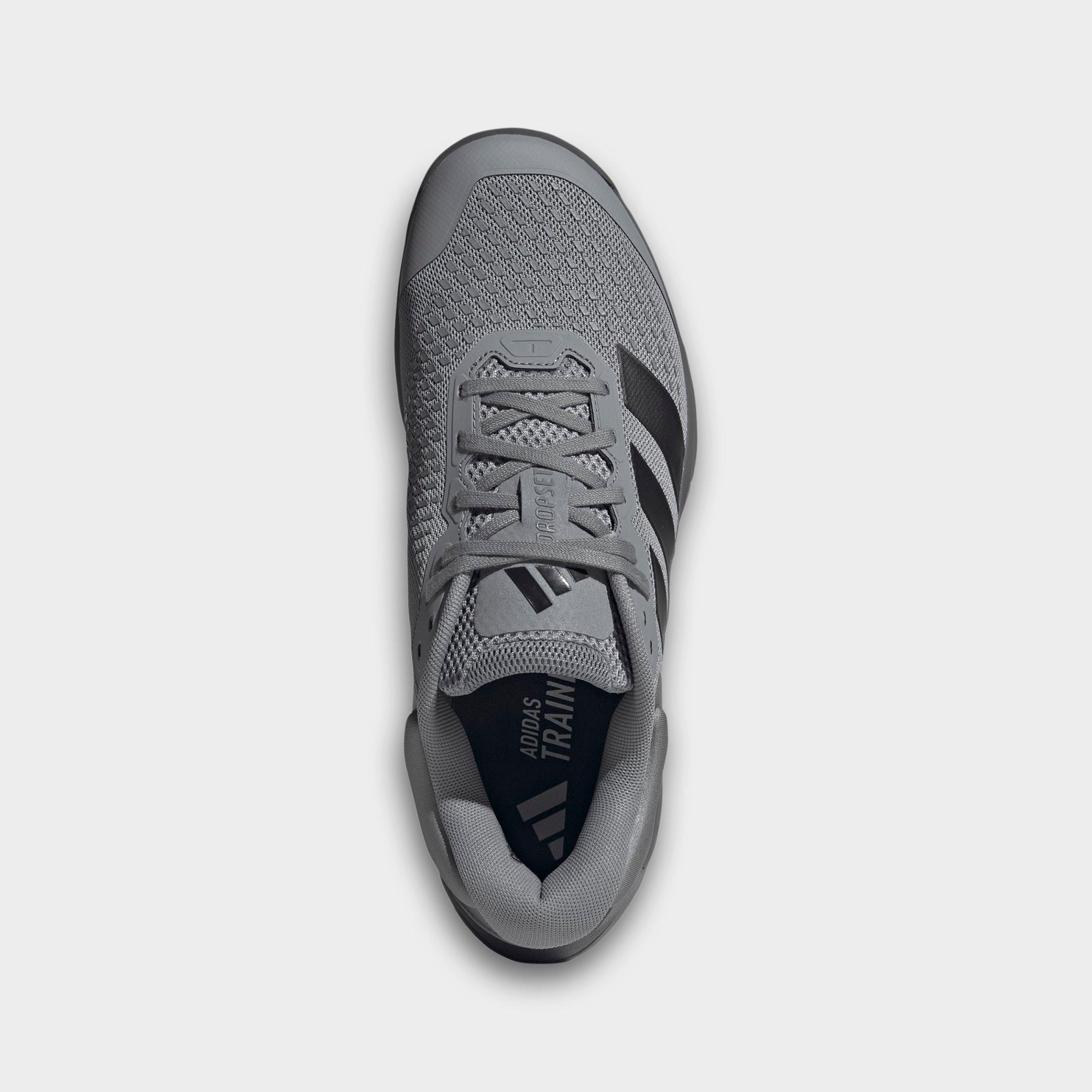 Men's adidas Dropset 4 Training Shoes - Grey/Carbon/Grey - Top view