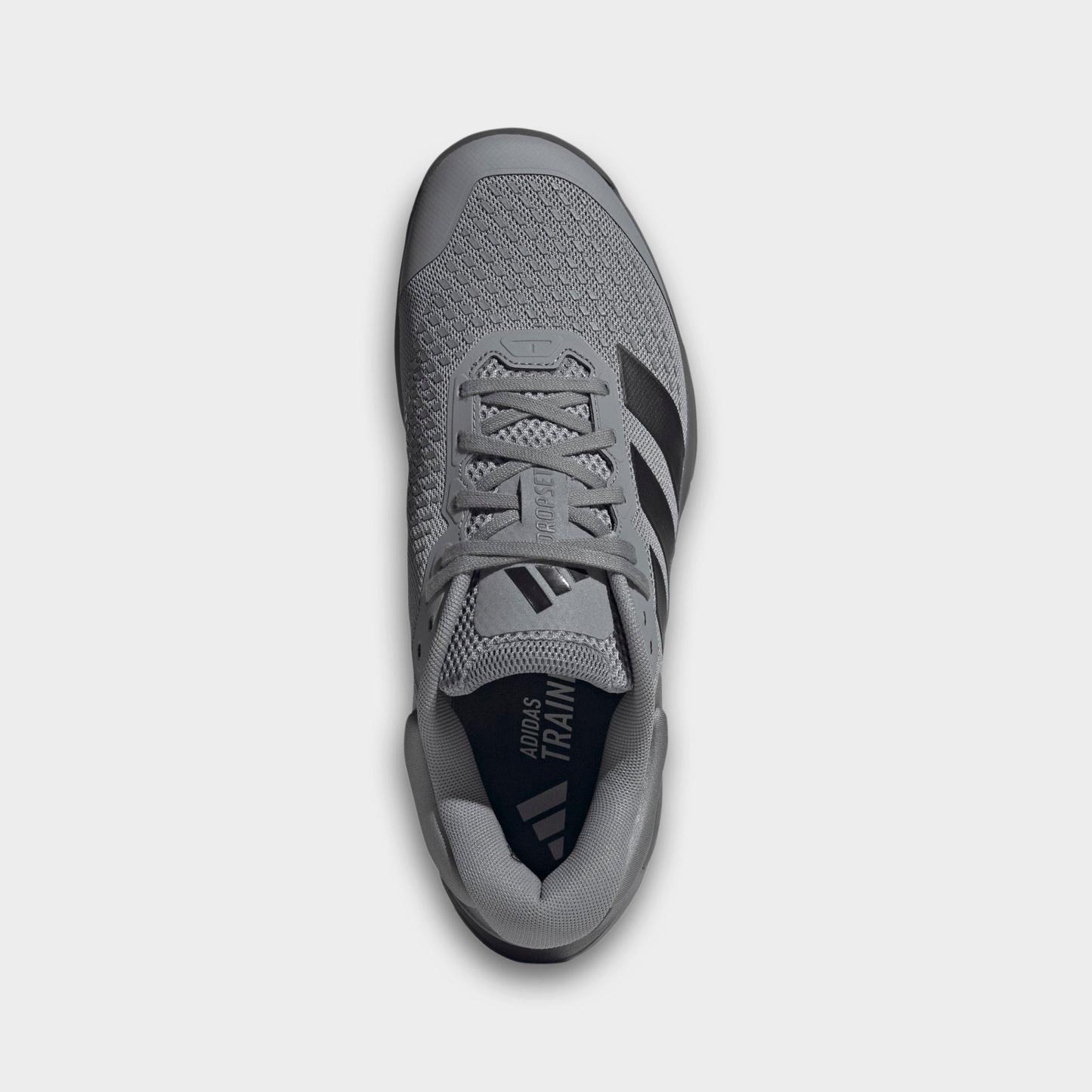 Men's adidas Dropset 4 Training Shoes - Grey/Carbon/Grey - Top view