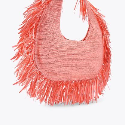 Kurt Geiger London Large Kurt Hobo Fringe Bag - Pink - view 4