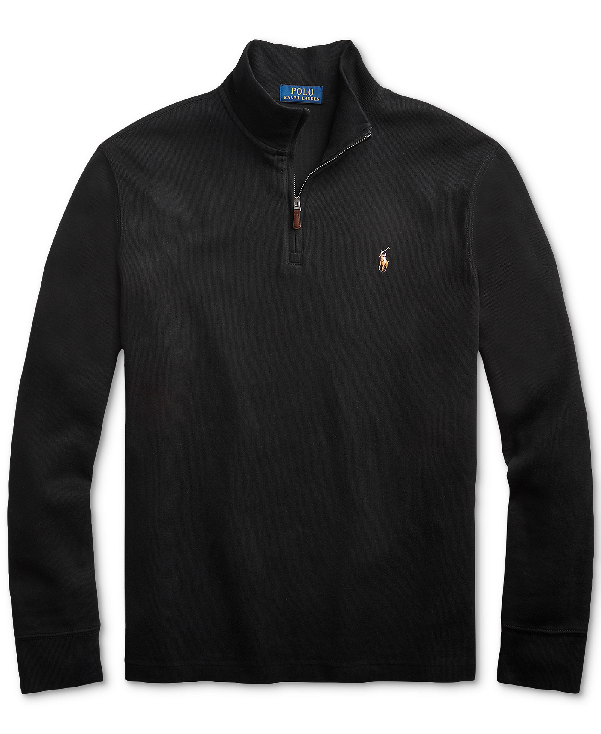Polo Ralph Lauren Men's Estate-Rib Cotton Quarter-Zip Sweater - Polo Black