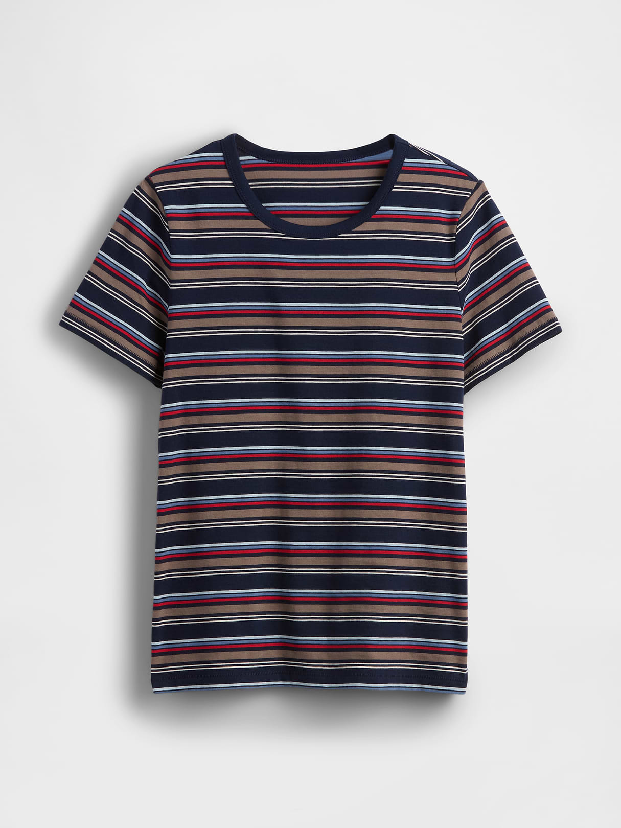 Organic Cotton VintageSoft T-Shirt - Navy blue stripe