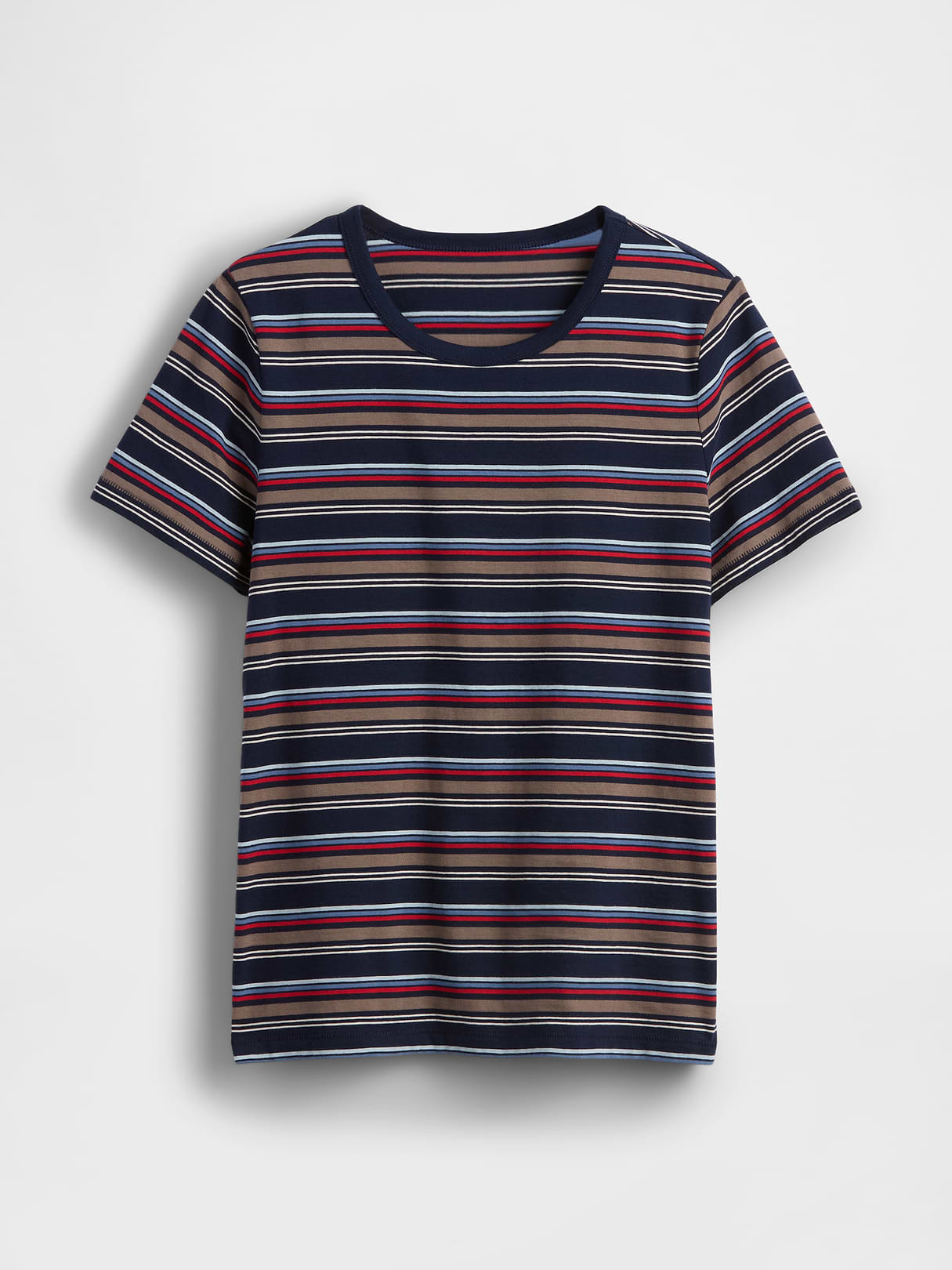 Organic Cotton VintageSoft T-Shirt - Navy blue stripe