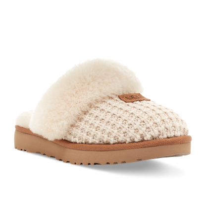 UGG® Women's Cozy Faux-Shearling Round Toe Slippers - Cream
