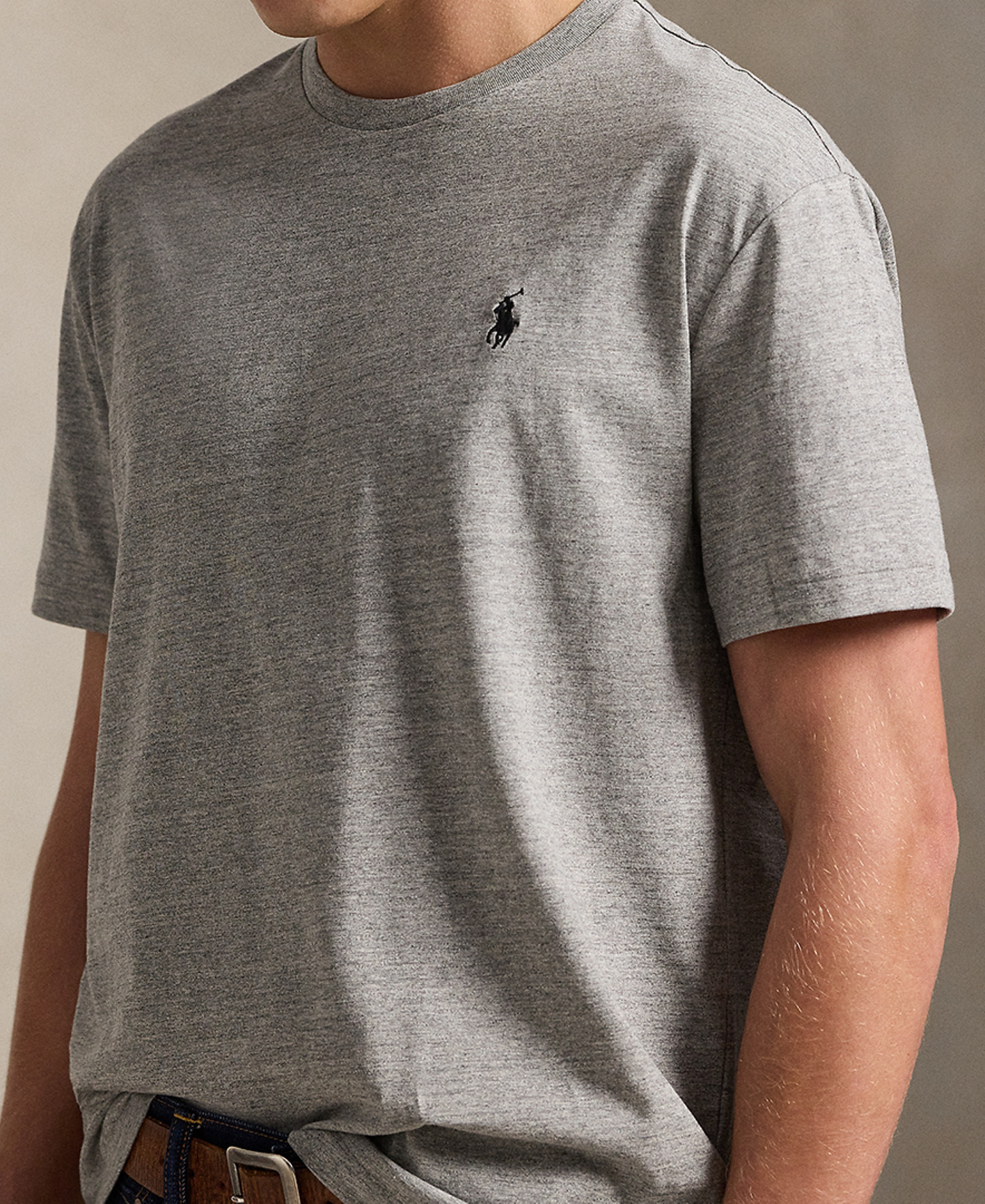 Polo Ralph Lauren Men's Embroidered Pony Classic-Fit T-Shirt - Dark Vintage Heather