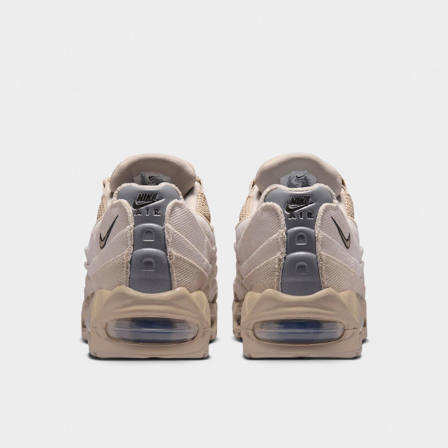 Men's Nithtke Air Max 95 Big Bubble Scorpion Casual Shoes - Part 1 - Cream II/Light Orewood Brown/Newsprint/Moon Fossil - Back view