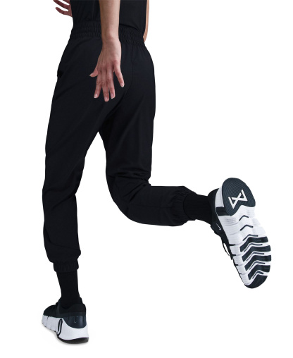 Nike Women's One Dri-FIT Woven High-Rise 7/8 Joggers - Black/Black