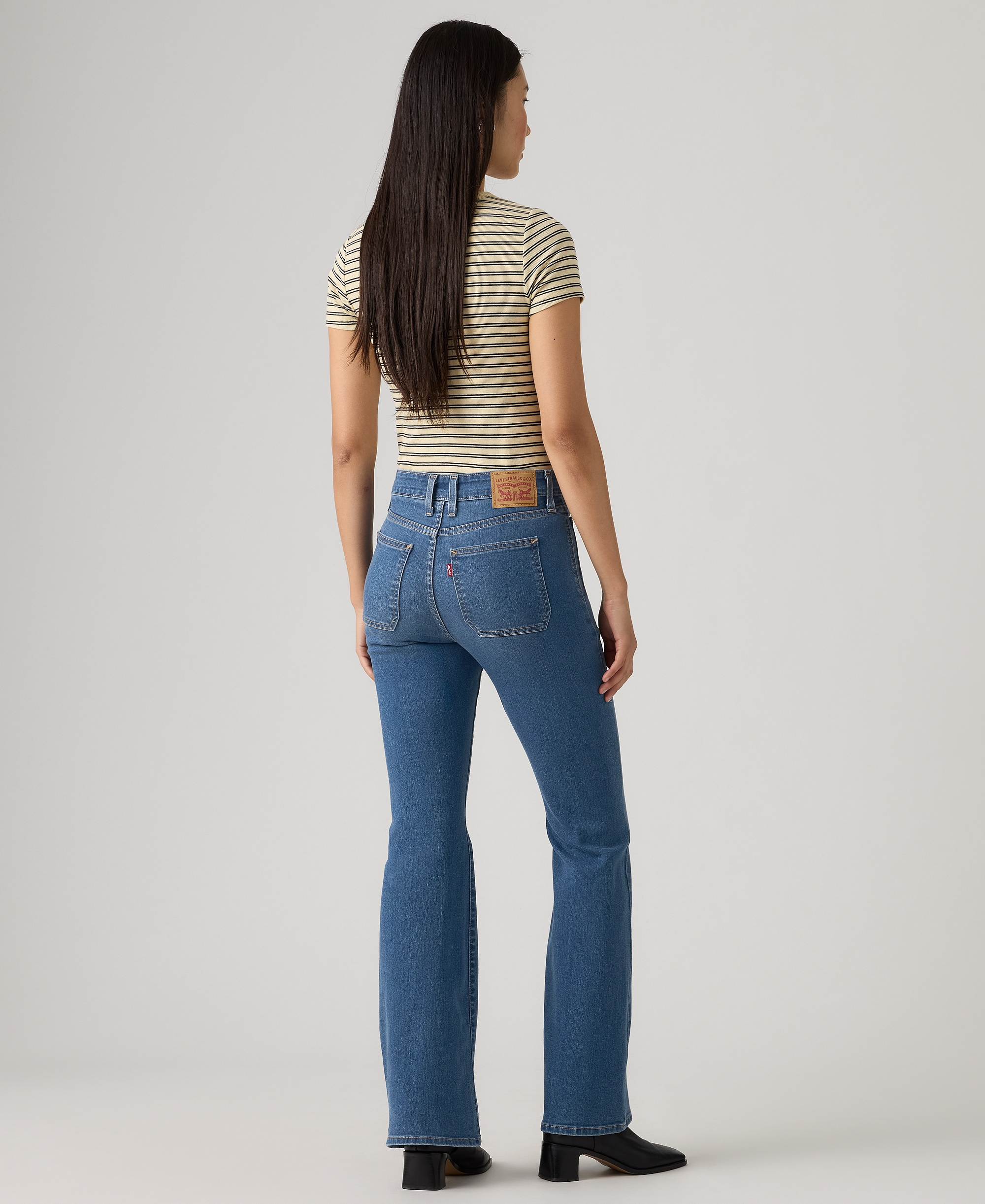 Levi's Women's 726 Patch Pocket High-Rise Slim-Fit Flare Jeans - Beginning To The End