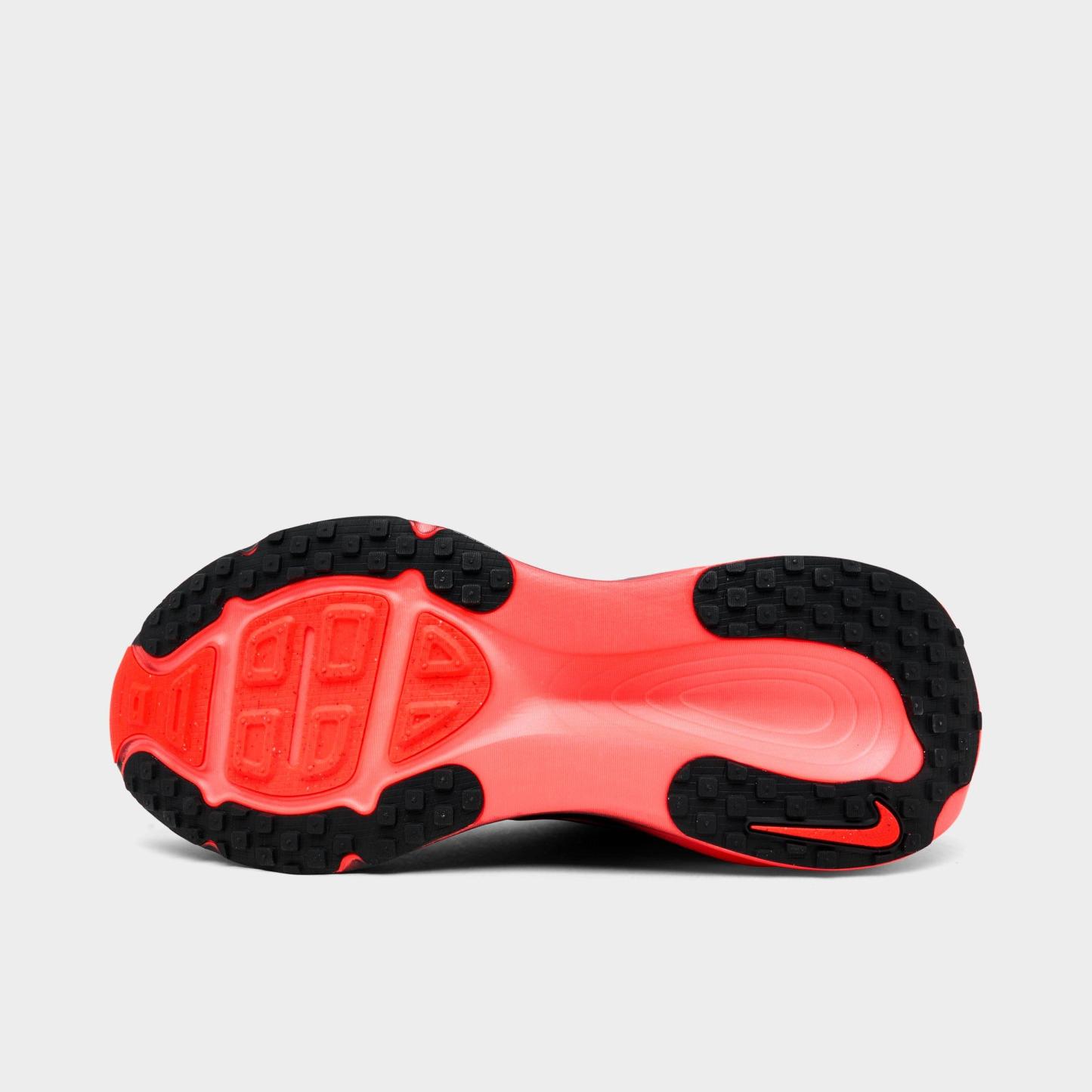 Men's Nithtke Vomero 18 Running Shoes - Part 2 - Black/Bright Crimson/University Red - Bottom view