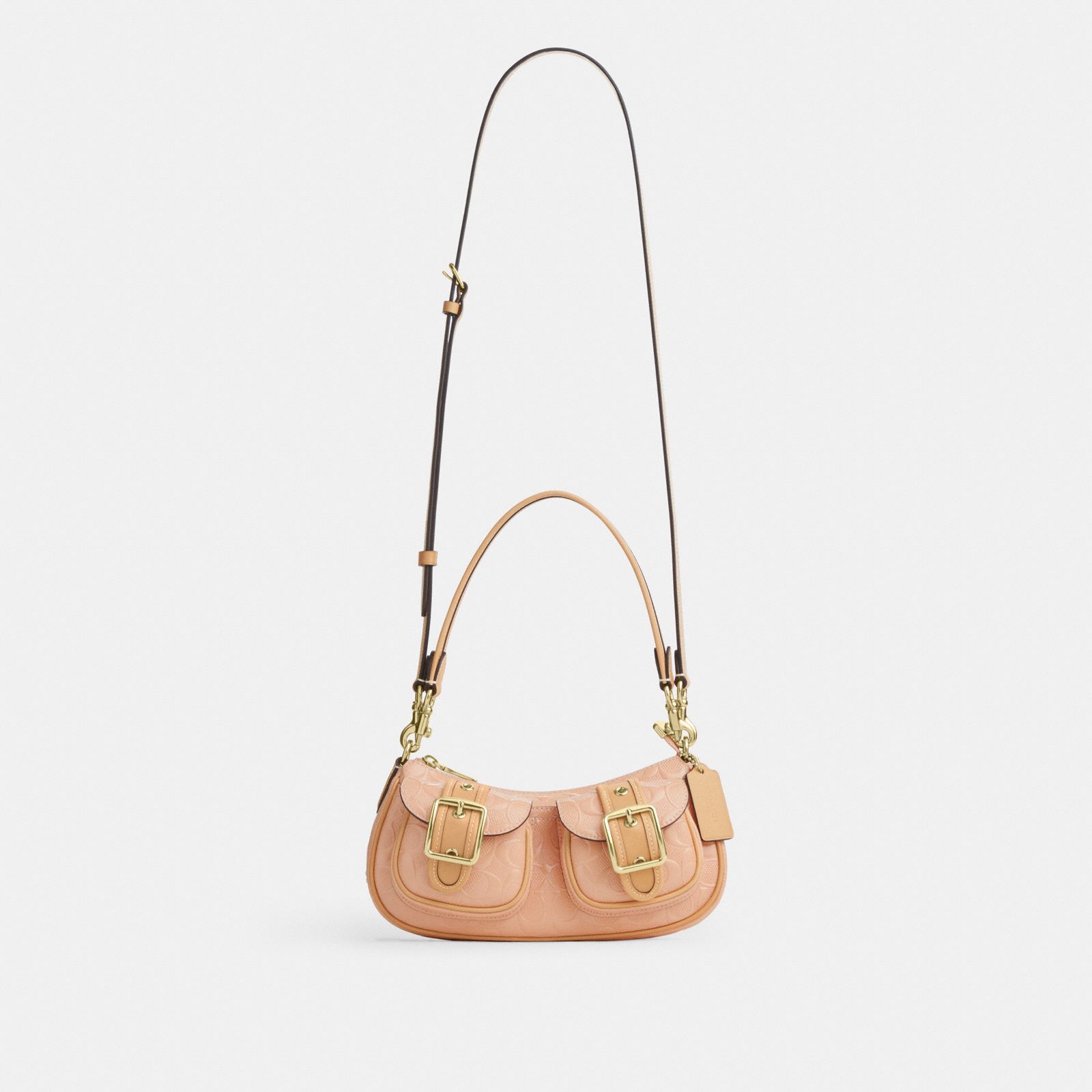 Ashton Shoulder Bag In Signature Leather - Gold/Faded Blush - view 10
