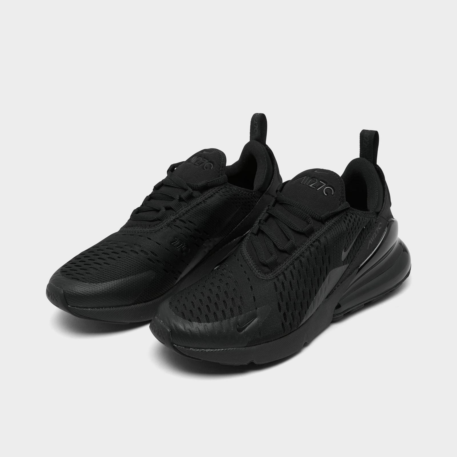 Big Kids' Nike Air Max 270 Casual Shoes - Black/Black/Black
