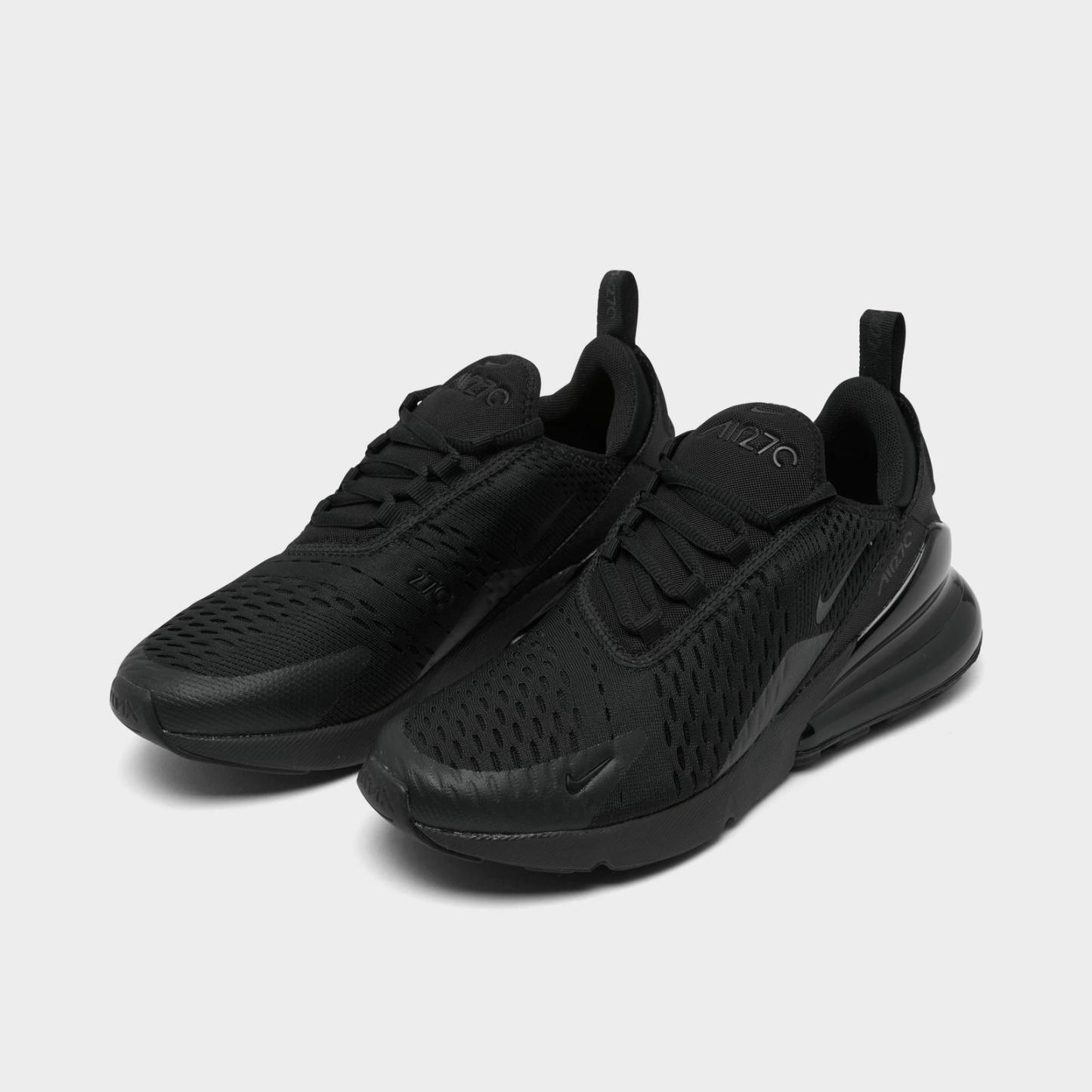 Big Kids' Nike Air Max 270 Casual Shoes - Black/Black/Black