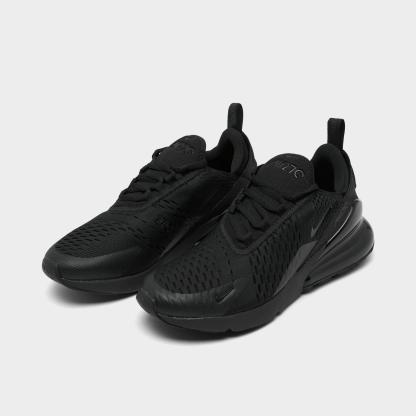 Big Kids' Nike Air Max 270 Casual Shoes - Black/Black/Black
