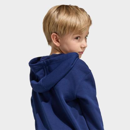 Kids' Toddler and Little Kids' adidas x Disney Mickey Mouse Pullover Hoodie - Dark Blue/Pure Orange/Off White - view 5