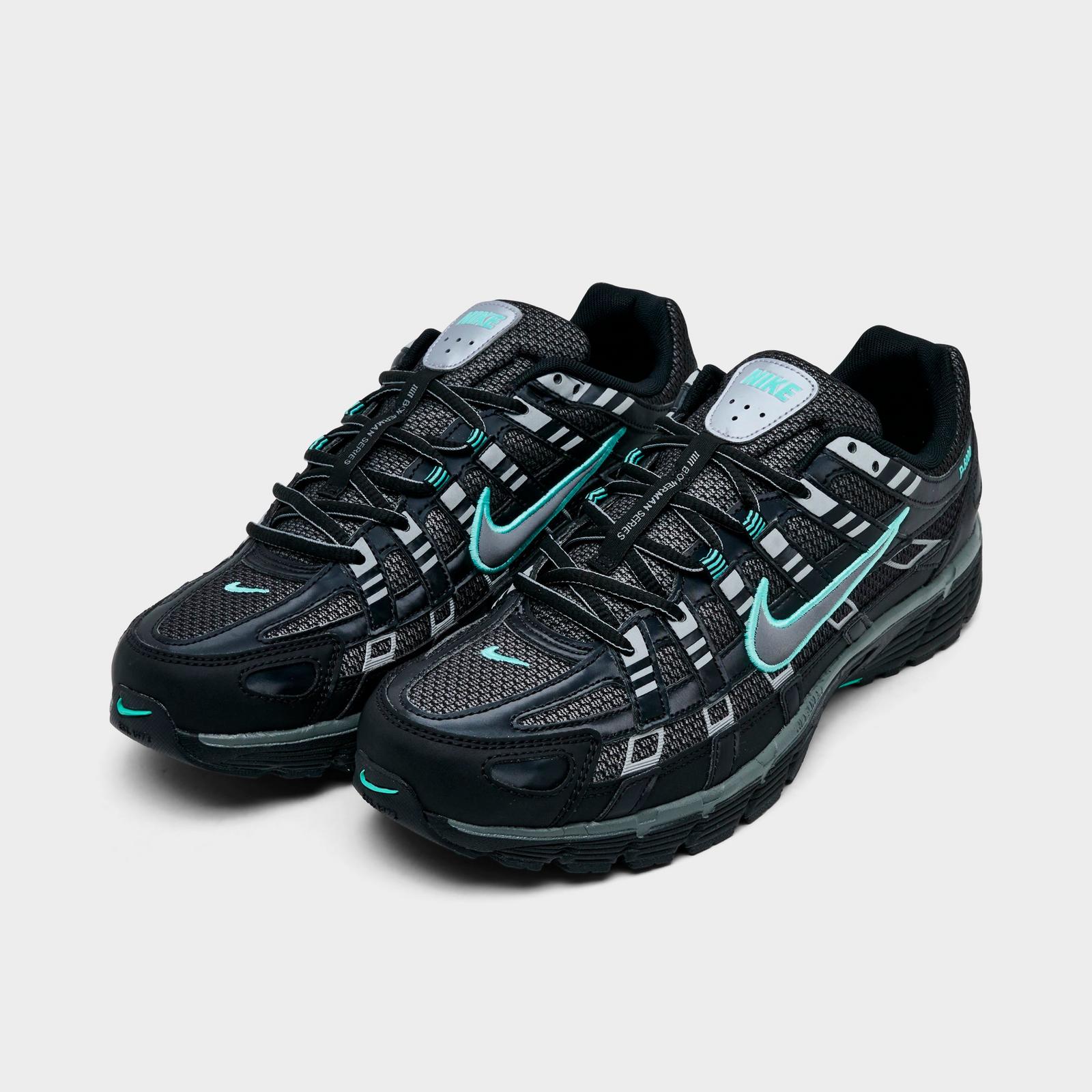 Men's Nike P-6000 Casual Shoes - Black/Hyper Turquoise/Cool Grey/Metallic Cool Grey (IR1477-010)