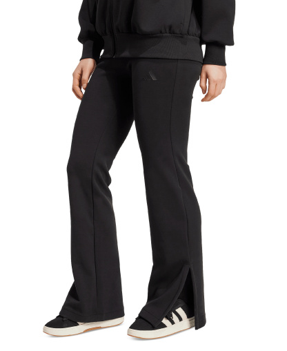 adidas Women's Mid-Rise Soft Lux Flare-Leg Pants - Black