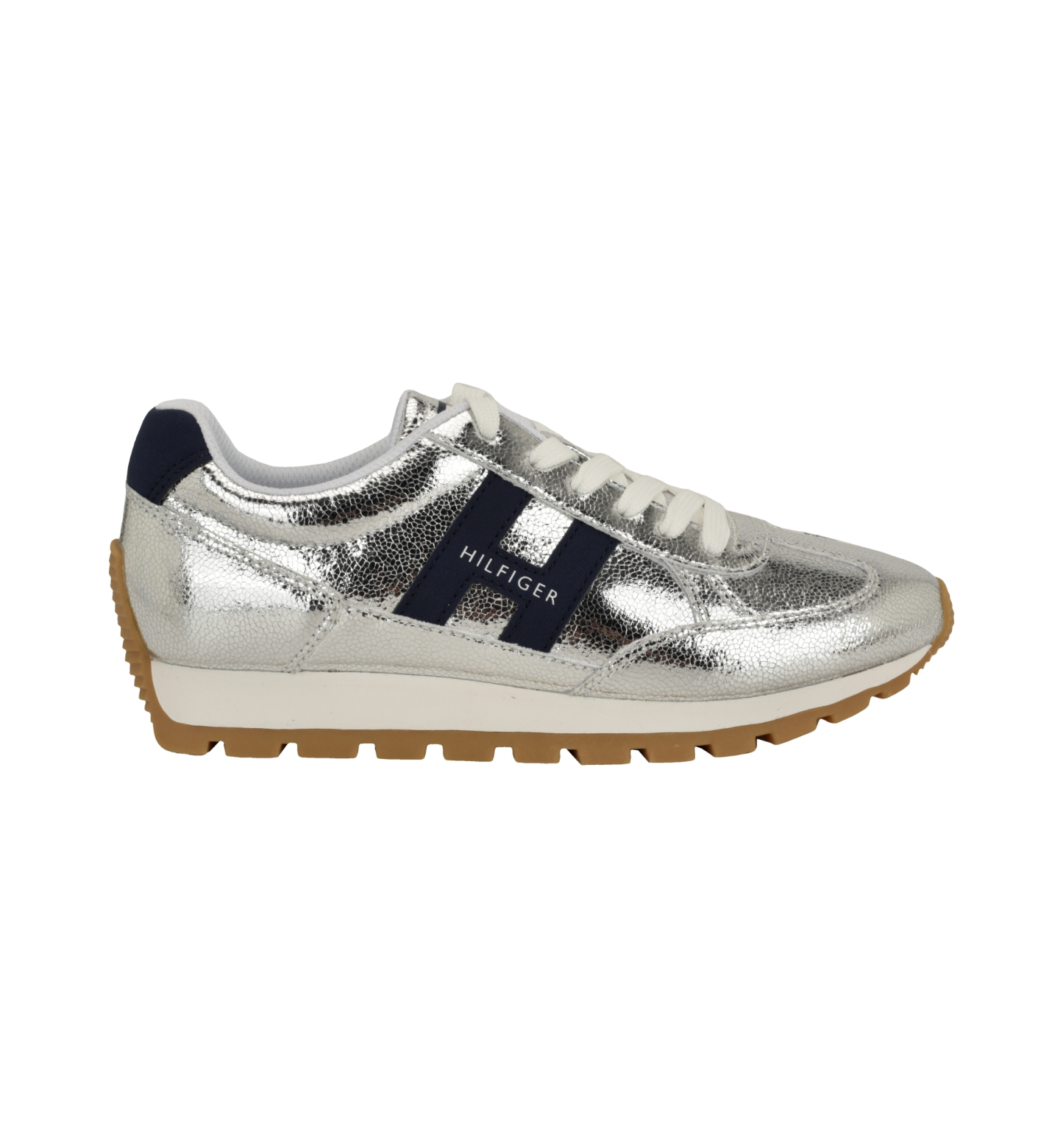 Tommy Hilfiger Women's Hatina Chunky Sole Lace-Up Sneakers - Silver
