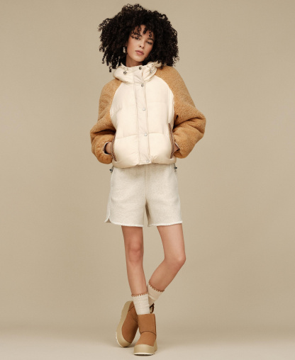 UGG Women's Mykah Puffer Jacket - Cream / Sand