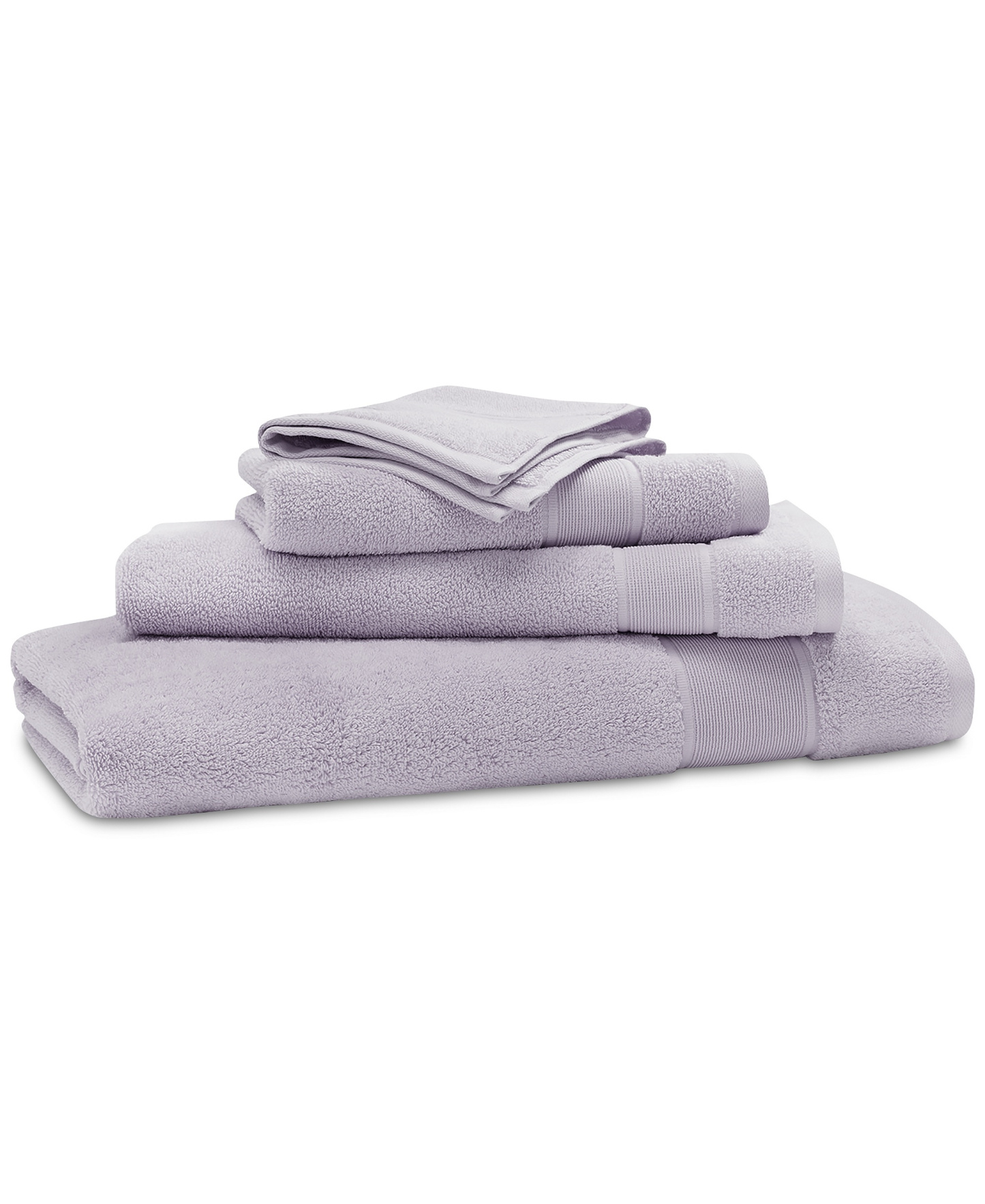 Lauren Ralph Lauren Sanders Solid Antimicrobial Cotton Bath Towel, 30" x 56" - Lavender Grey