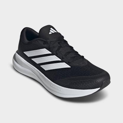 Men's adidas Runfalcon 6 Cloudfoam Running Shoes (Wide Width) - Core Black/Cloud White/Carbon - Both shoes facing left