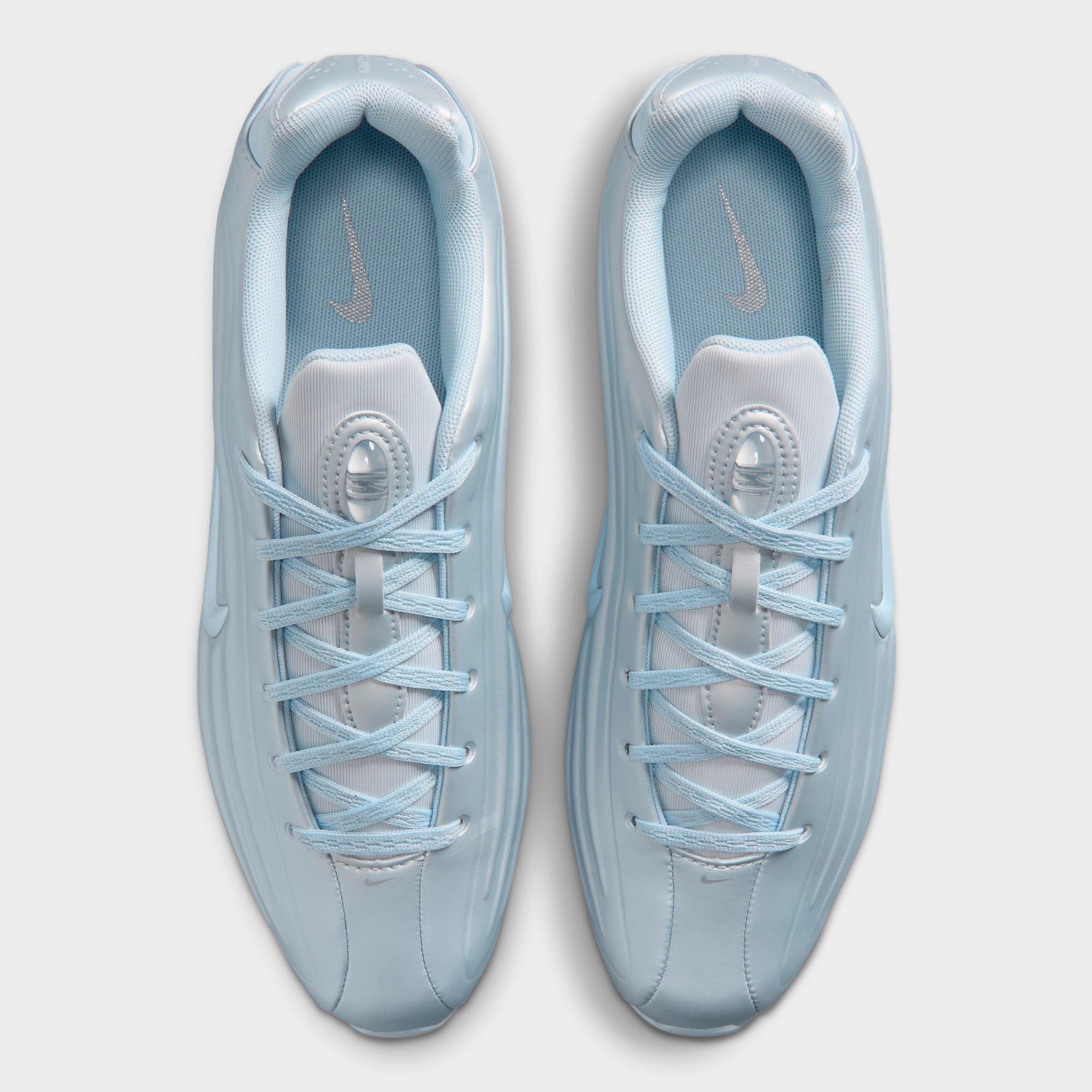 Women's Nithtke Shox Z Casual Shoes - Part 2 - Football Grey/Metallic Silver/Hydrogen Blue - Top view
