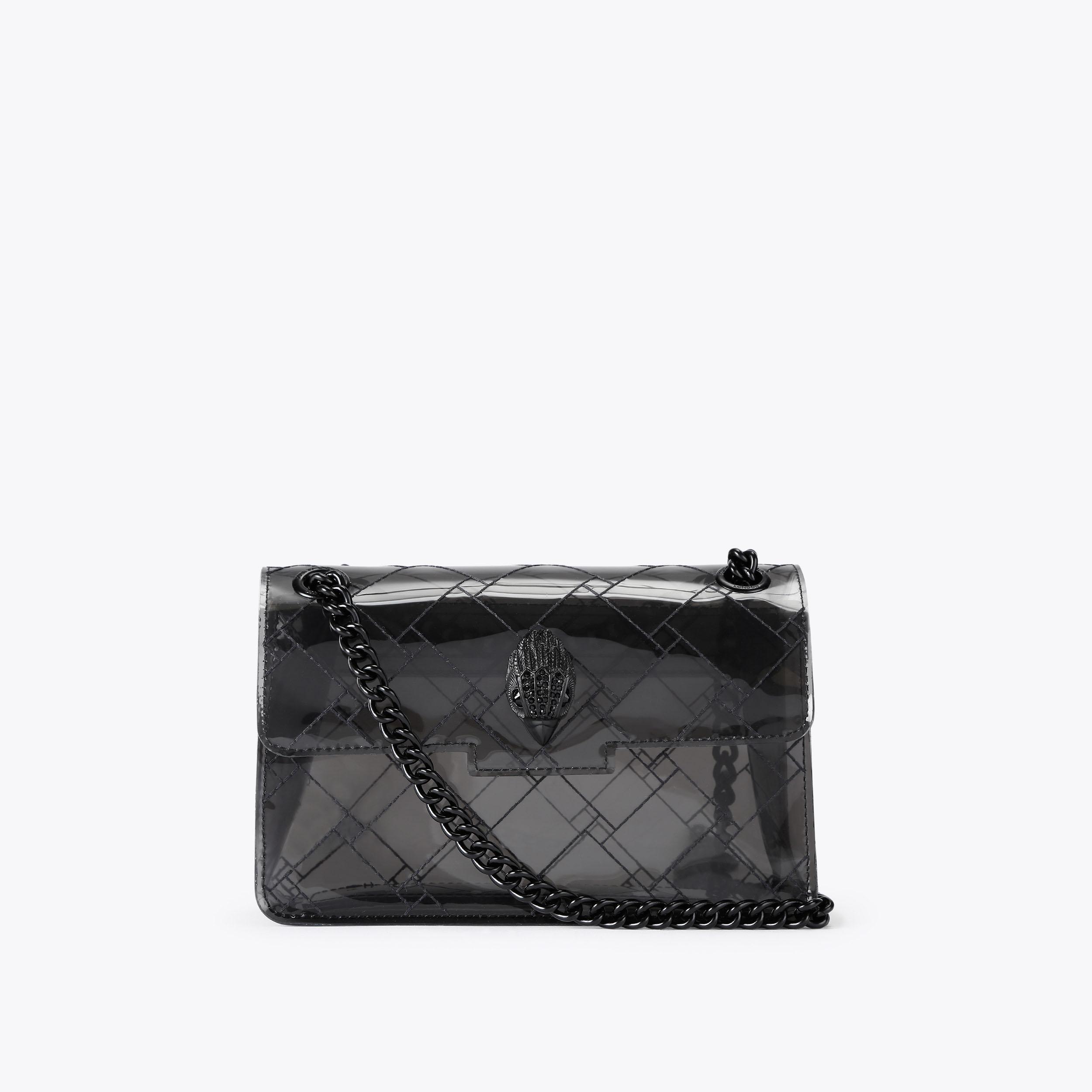 Kurt Geiger London Mini Vinyl Kensington Drench Bag - Black