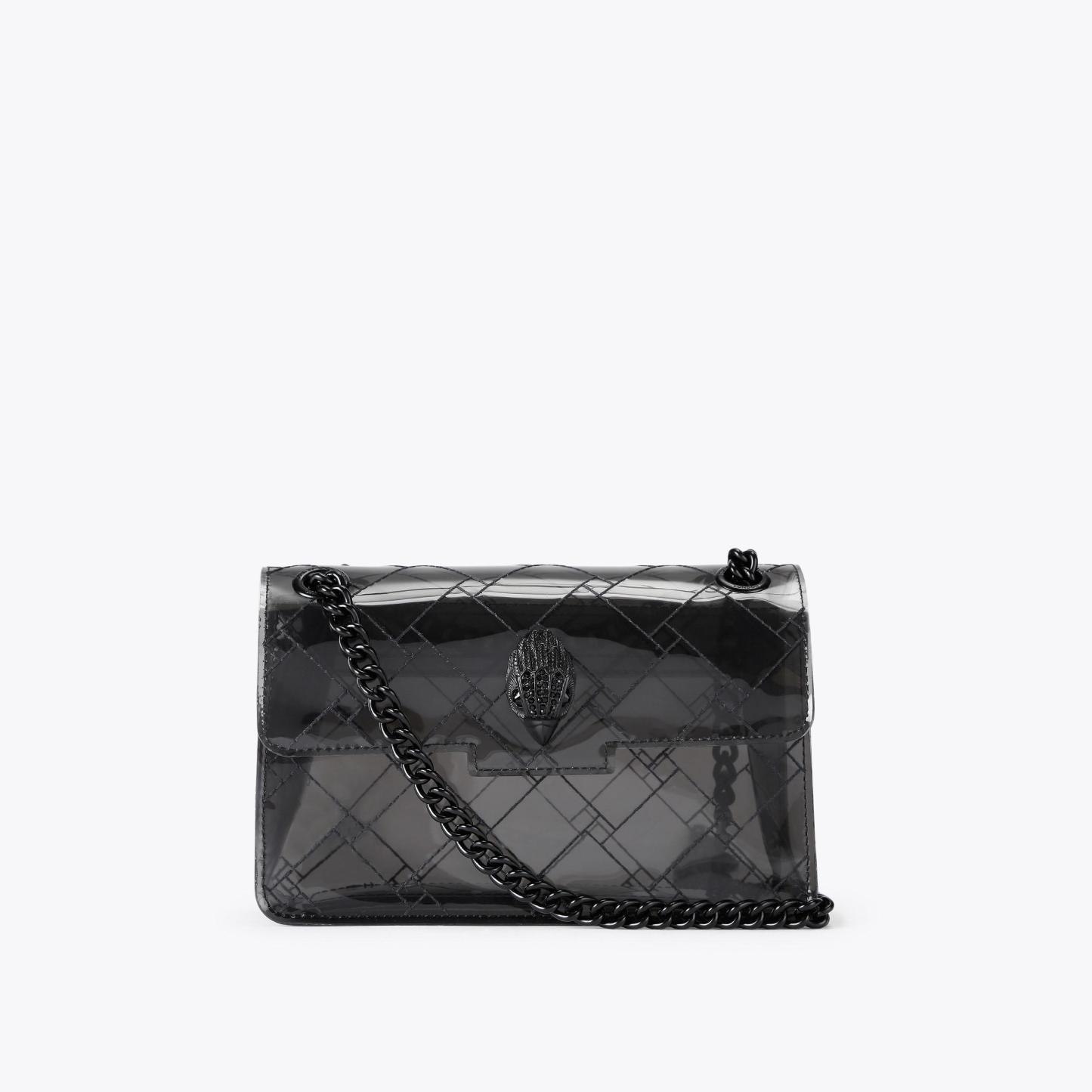 Kurt Geiger London Mini Vinyl Kensington Drench Bag - Black