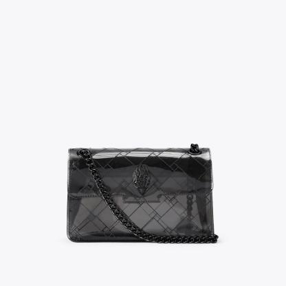 Kurt Geiger London Mini Vinyl Kensington Drench Bag - Black