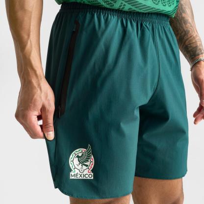 Men's adidas Mexico Soccer Tiro Travel Shorts - Aurora Ivy - view 5