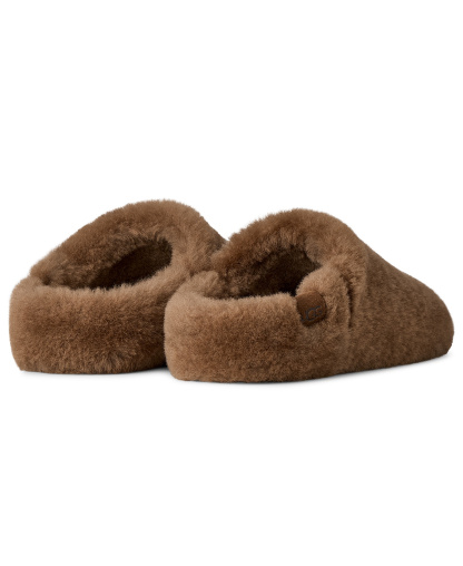 UGG® Women's Elea Fluffed Slip-On Slippers - Light Bronze