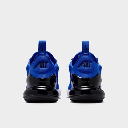 Big Kids' Nithtke Air Max 270 Casual Shoes - Racer Blue/White/Black - Back view