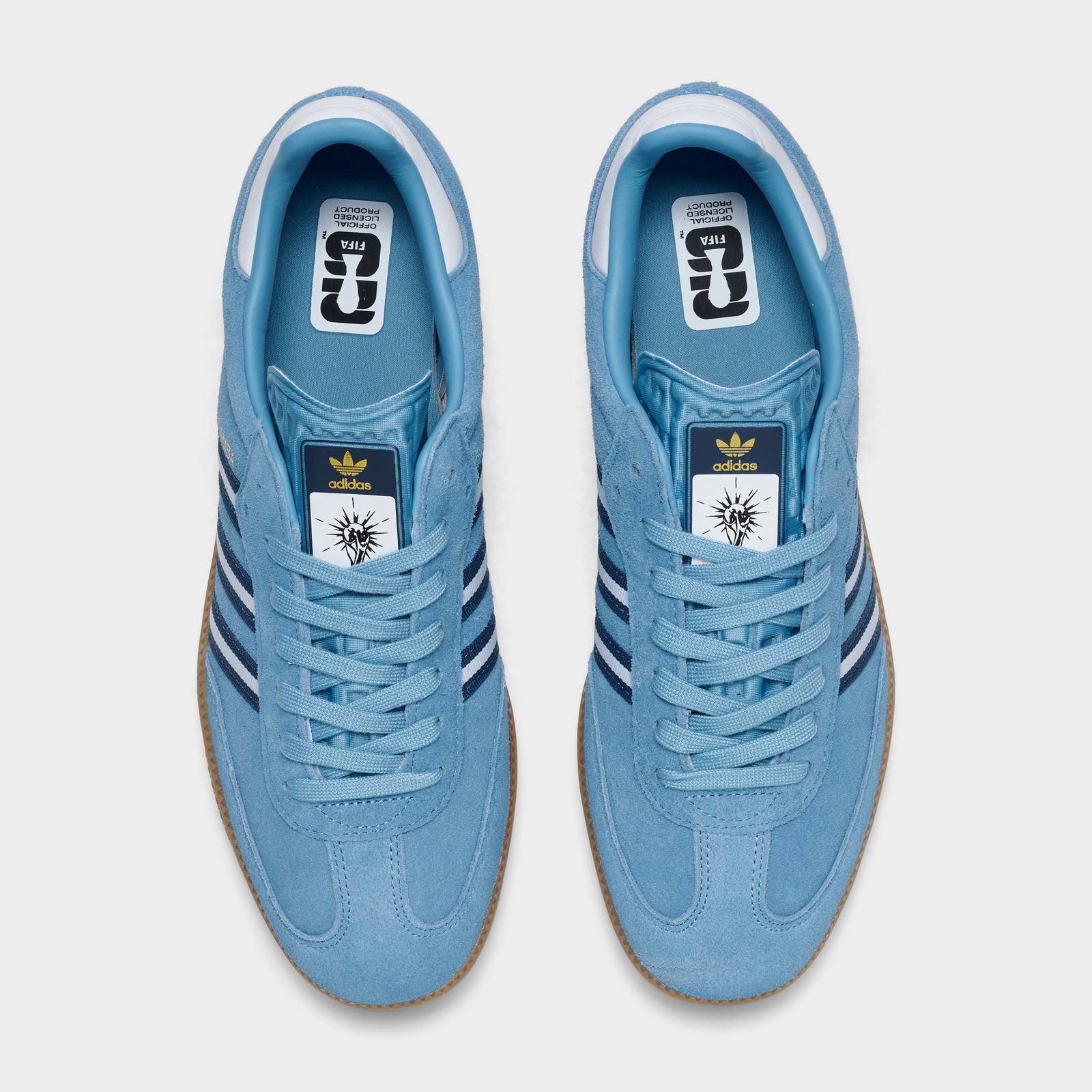 Men's adidas Originals Samba OG FIFA World Cup 2026 Argentina Casual Shoes - Light Blue/Crew Blue/White - view 5