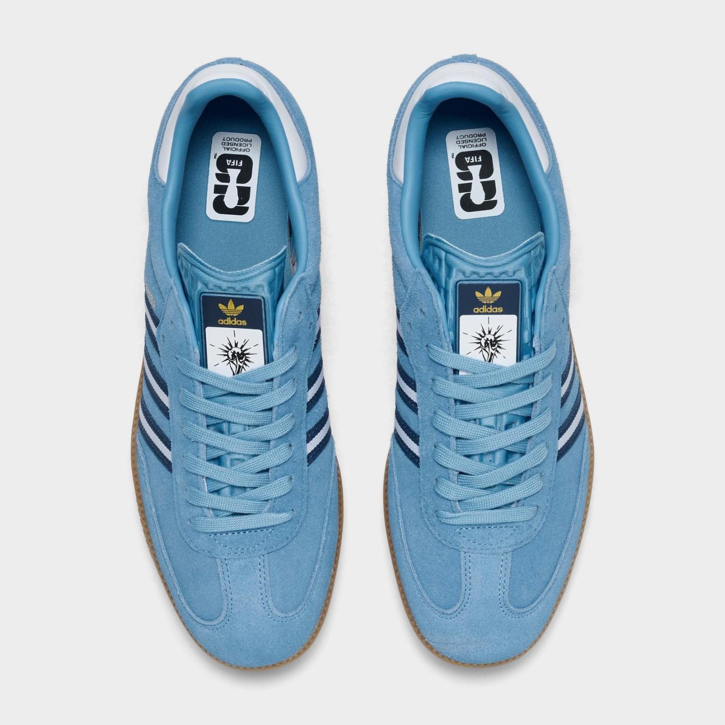 Men's adidas Originals Samba OG FIFA World Cup 2026 Argentina Casual Shoes - Light Blue/Crew Blue/White - view 5