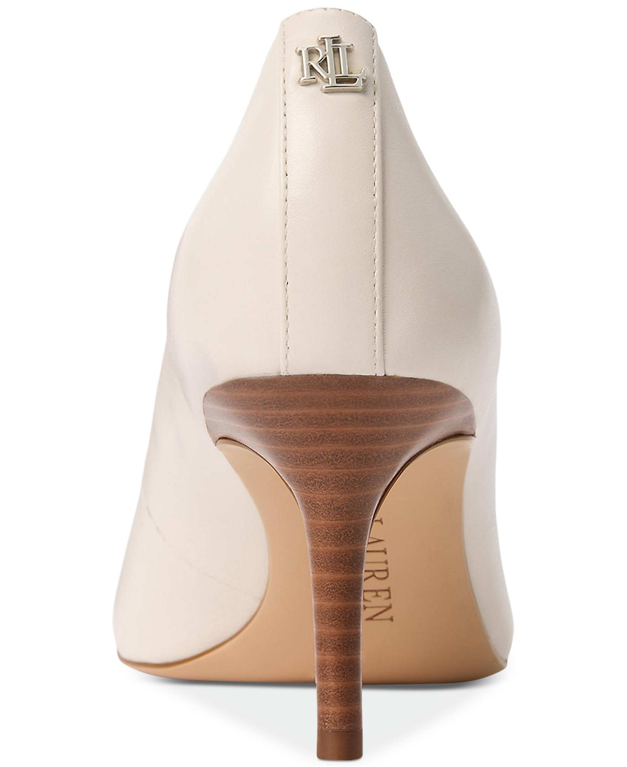 Lauren Ralph Lauren Women's Lanette Nappa Leather Pumps - Soft White Leather