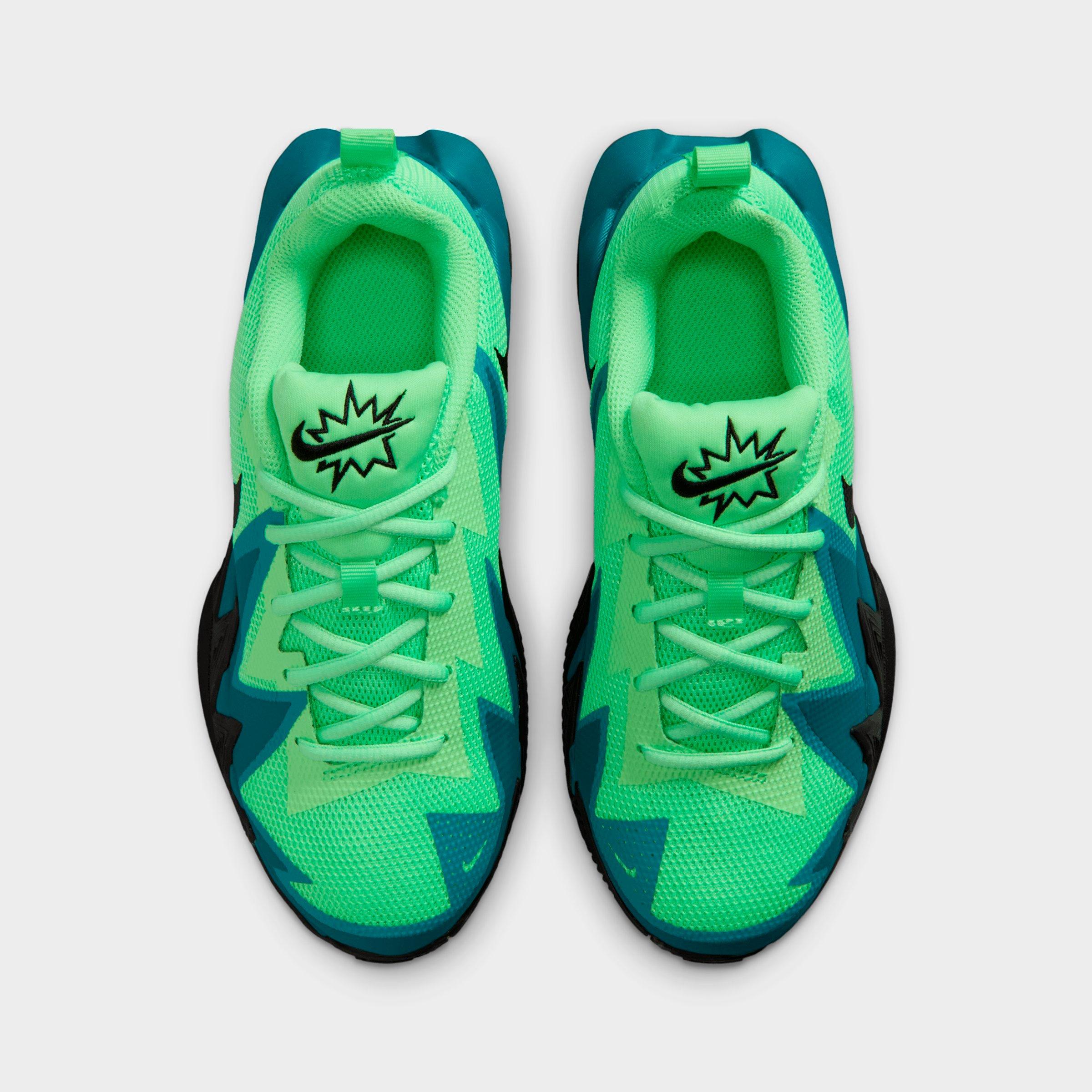 Big Kids' Nithtke S.T. Dynamite Basketball Shoes - Illusion Green/Bright Spruce/Energy/Black - Top view