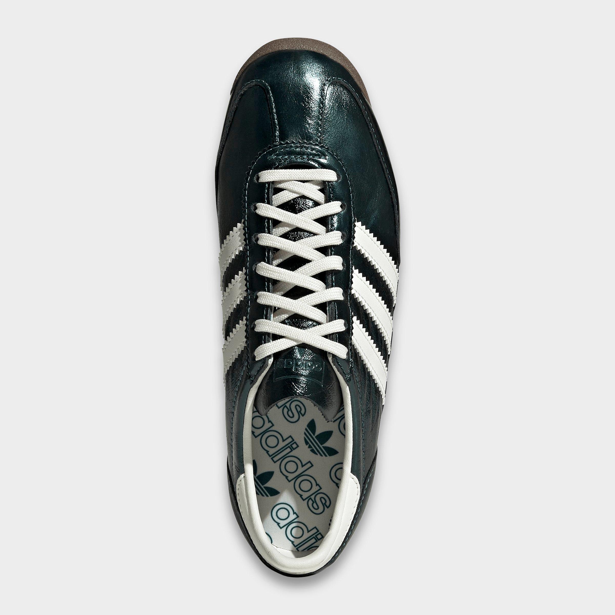 Women's adidas Originals SL 72 OG Pony Print Casual Shoes - Rich Green/Off White/Gum - Top view