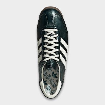 Women's adidas Originals SL 72 OG Pony Print Casual Shoes - Rich Green/Off White/Gum - Top view
