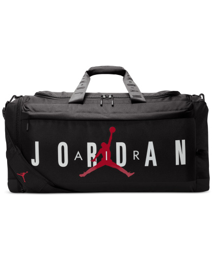 Jordan Large Logo Duffel Bag - Black/Gym Red/White