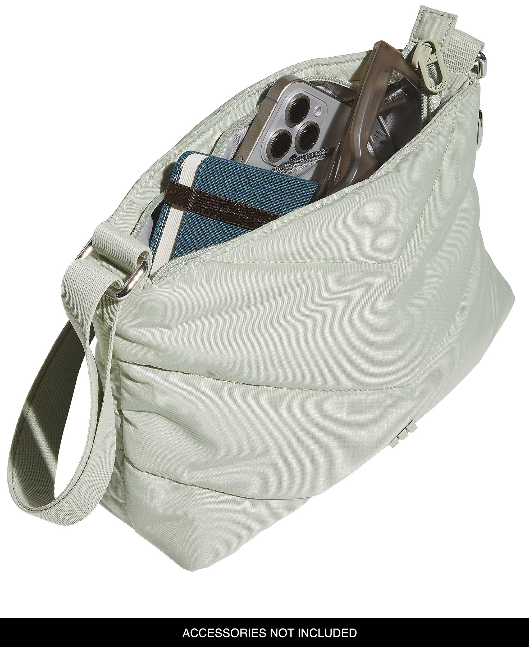 adidas Women's Quilted Crossbody Bag - Black