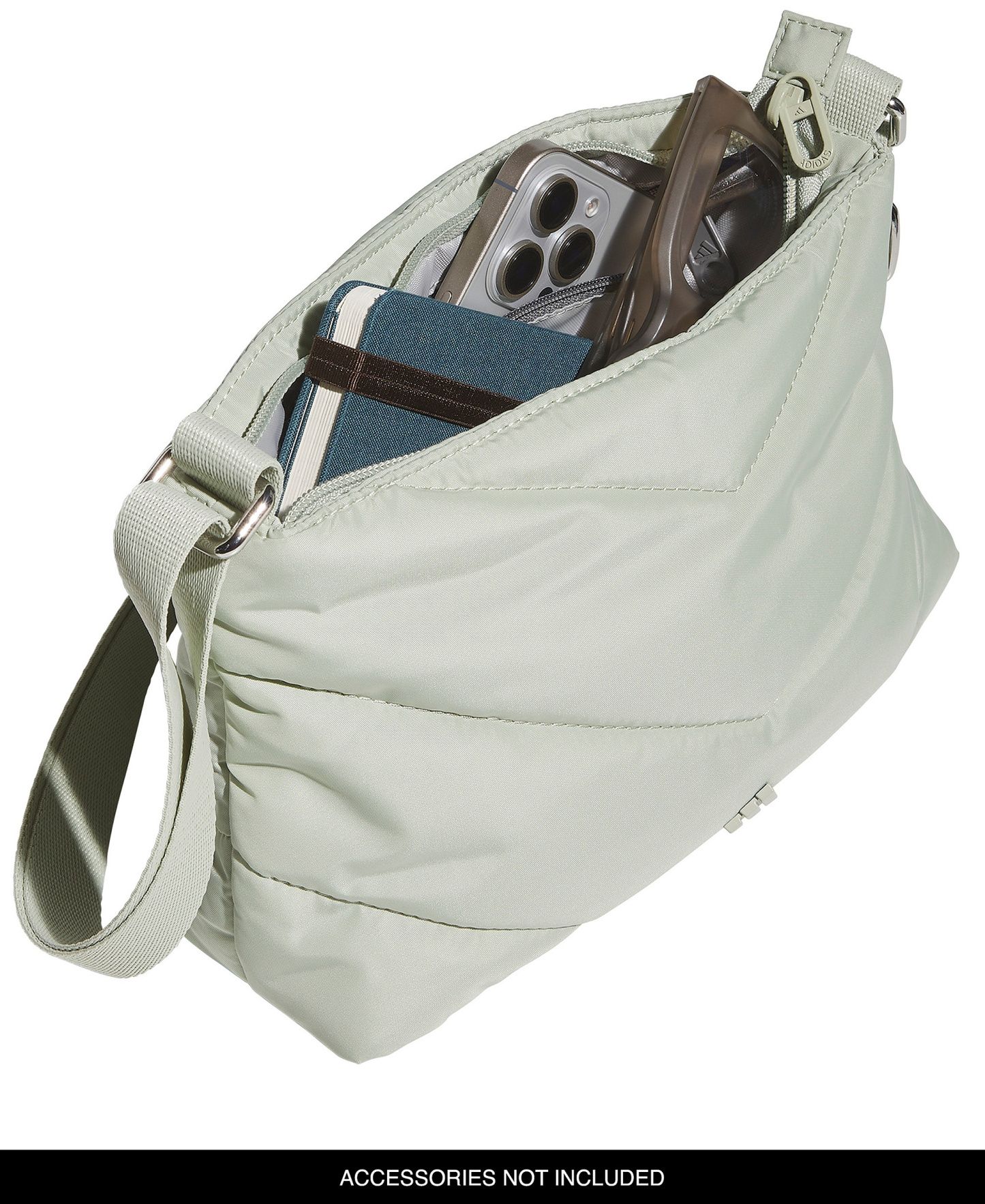 adidas Women's Quilted Crossbody Bag - Black