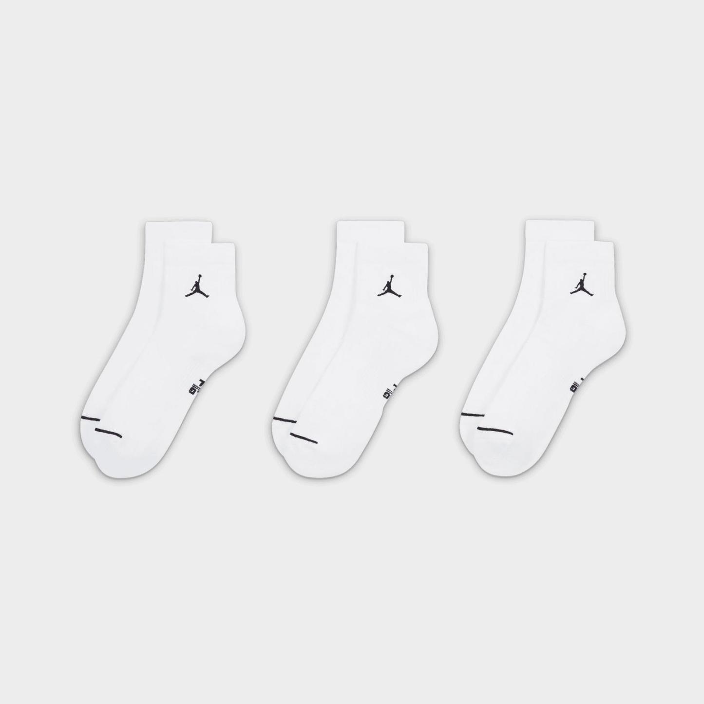 Jordan Everyday Ankle Socks (3-Pack) - White - view 3