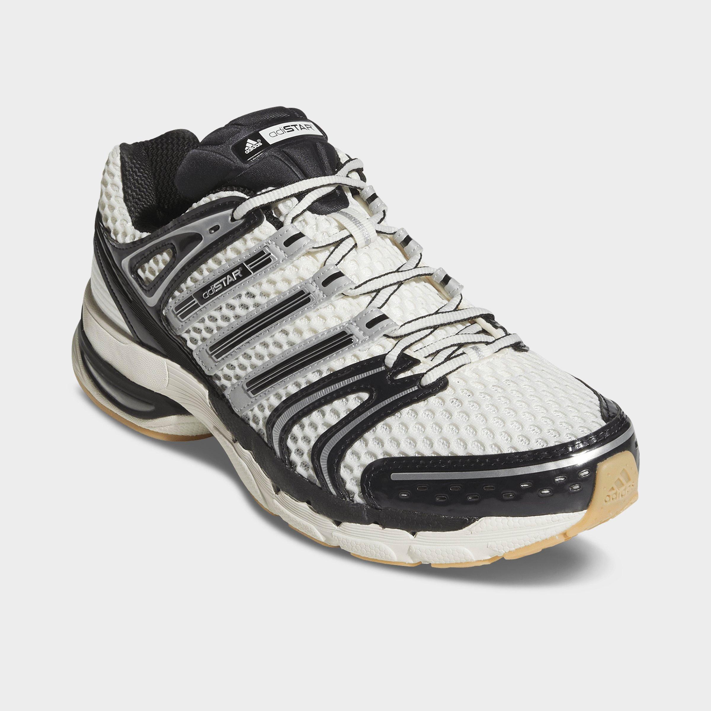 Men's adidas Adistar Control 5 Casual Shoes - Part 2 - Off White/Core Black/Night Grey - Both shoes facing left