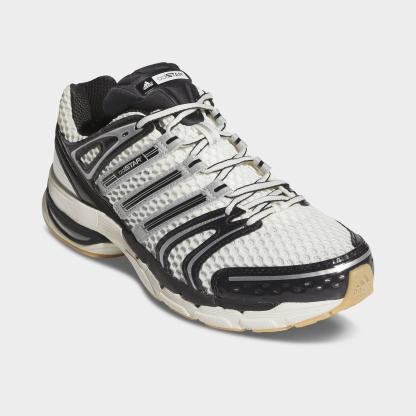 Men's adidas Adistar Control 5 Casual Shoes - Part 2 - Off White/Core Black/Night Grey - Both shoes facing left