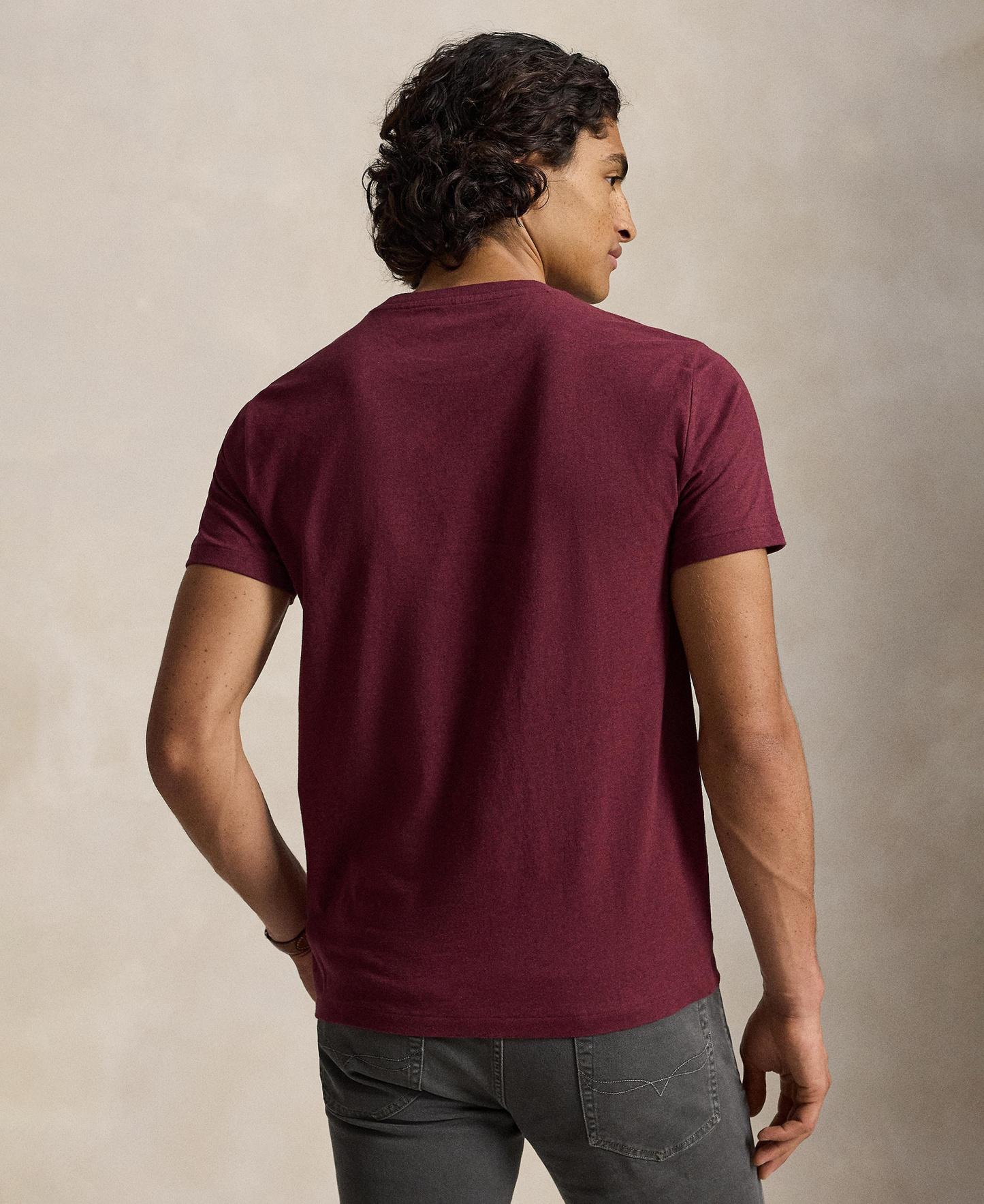 Polo Ralph Lauren Men's Embroidered Pony Classic-Fit T-Shirt - Spring Wine Heather