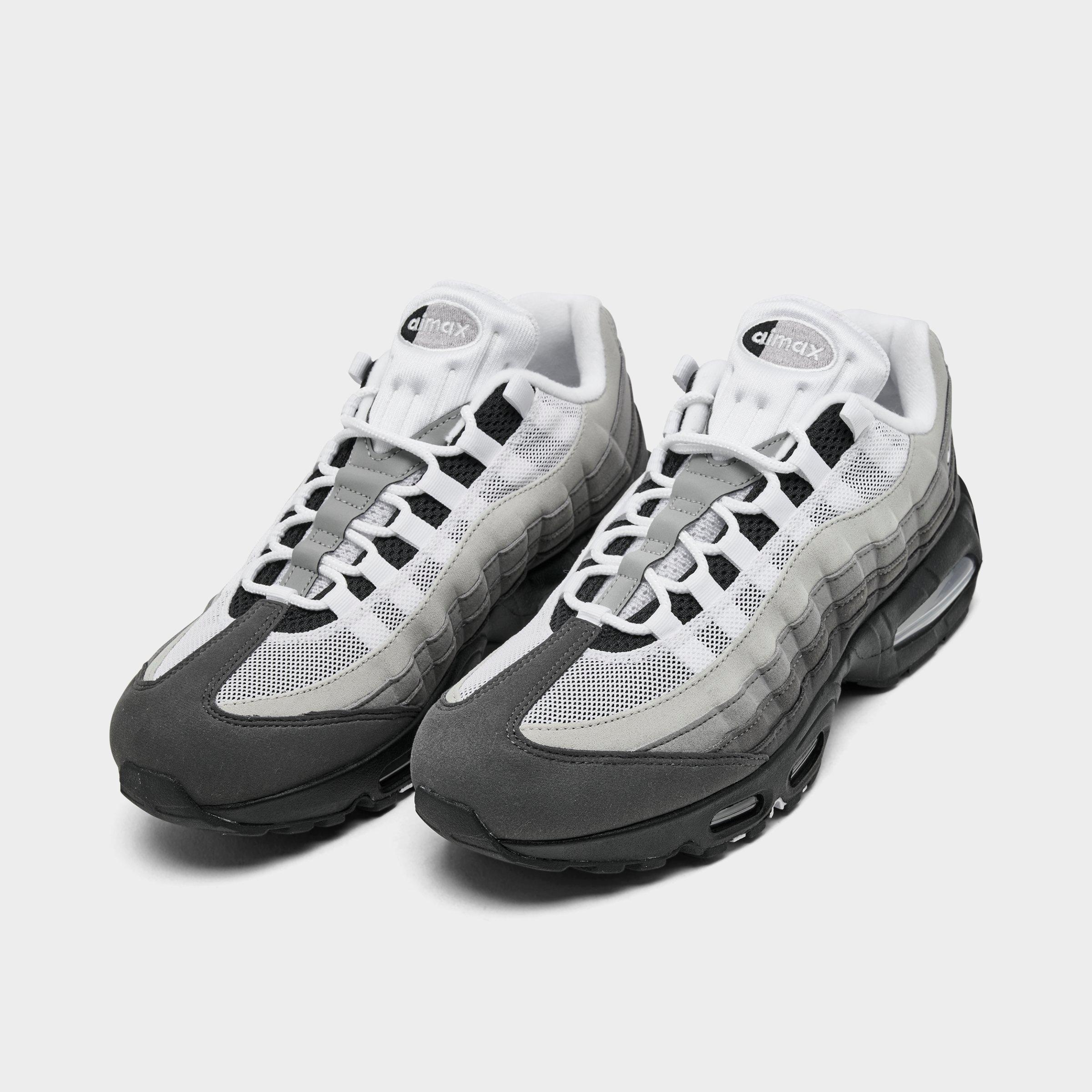 Men's Nithtke Air Max 95 Big Bubble Scorpion Casual Shoes - Part 3 - Black/White/Medium Ash/Dark Pewter/Dust/Granite - Both shoes facing left