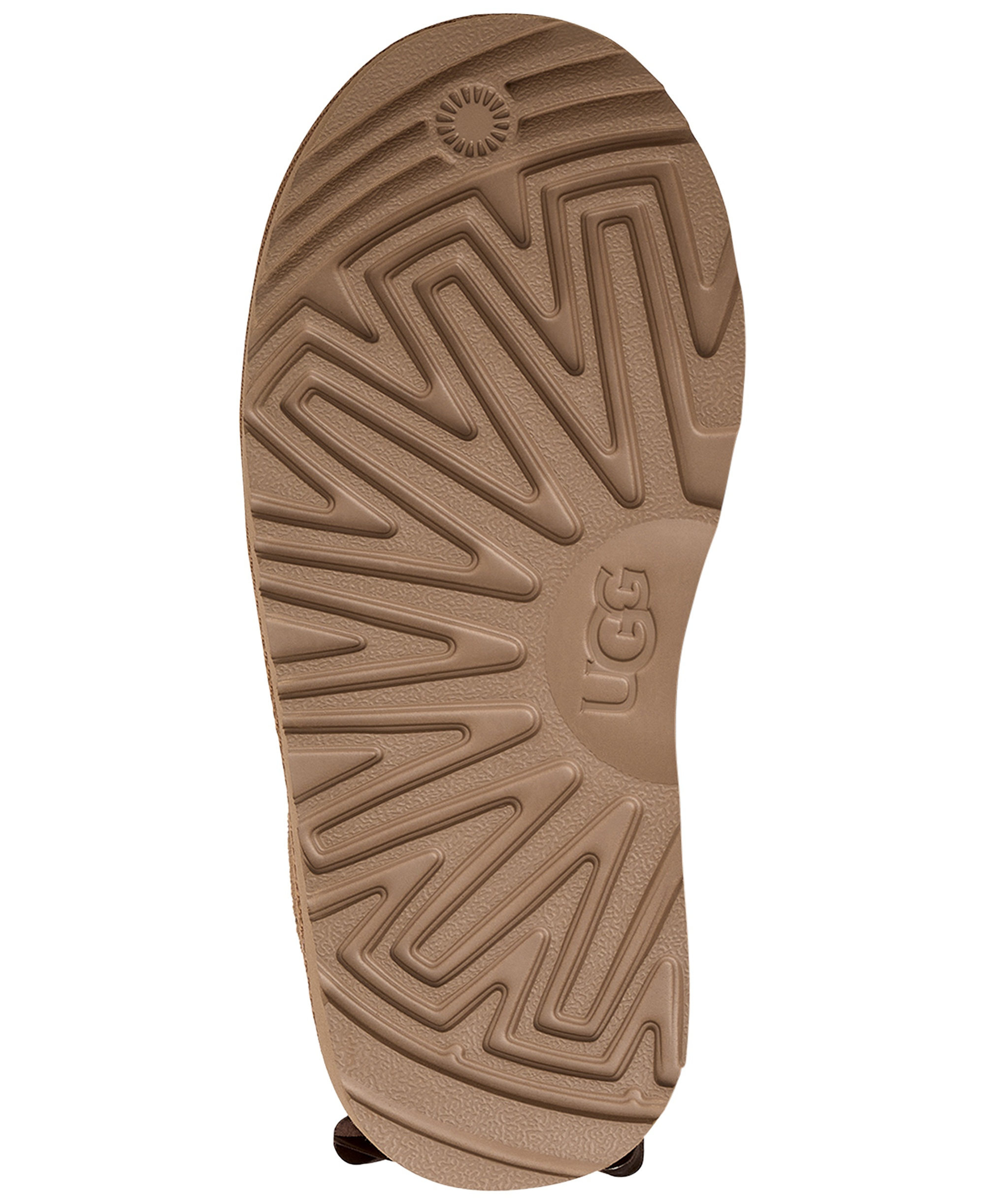 UGG® Kids Ultra Mini Bailey Bow Round Toe Booties - Chestnut